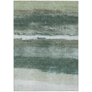 Piper Looms Chantille Stripes ACN2169 Aloe Machine Washable Area Rug main image