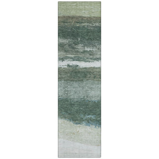 Piper Looms Chantille Stripes ACN2169 Aloe Machine Washable Area Rug Runner Main Image