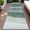Piper Looms Chantille Stripes ACN2169 Aloe Machine Washable Area Rug Runner Outdoor Lifestyle Image Feature