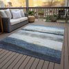 Piper Looms Chantille Stripes ACN2169 Blue Machine Washable Area Rug Outdoor Lifestyle Image Feature