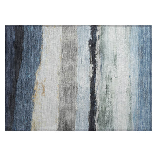 Piper Looms Chantille Stripes ACN2169 Blue Machine Washable Area Rug Scatter Main Image