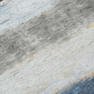 Piper Looms Chantille Stripes ACN2169 Blue Machine Washable Area Rug Swatch Image