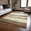 Piper Looms Chantille Stripes ACN2169 Brown Machine Washable Area Rug Lifestyle Image Feature