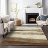 Piper Looms Chantille Stripes ACN2169 Brown Machine Washable Area Rug Lifestyle Image Feature