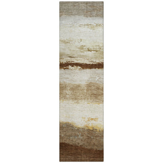 Piper Looms Chantille Stripes ACN2169 Brown Machine Washable Area Rug Runner Main Image