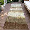 Piper Looms Chantille Stripes ACN2169 Brown Machine Washable Area Rug Runner Outdoor Lifestyle Image Feature