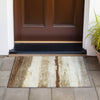 Piper Looms Chantille Stripes ACN2169 Brown Machine Washable Area Rug Scatter Outdoor Lifestyle Image Feature
