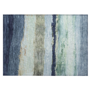 Piper Looms Chantille Stripes ACN2169 Denim Machine Washable Area Rug Scatter Main Image