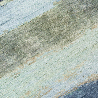 Piper Looms Chantille Stripes ACN2169 Denim Machine Washable Area Rug Swatch Image