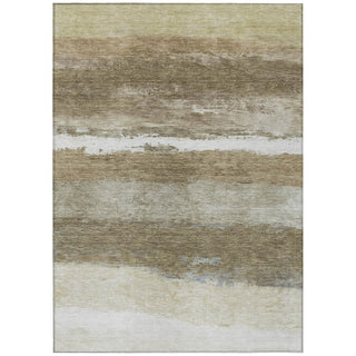 Piper Looms Chantille Stripes ACN2169 Khaki Machine Washable Area Rug main image
