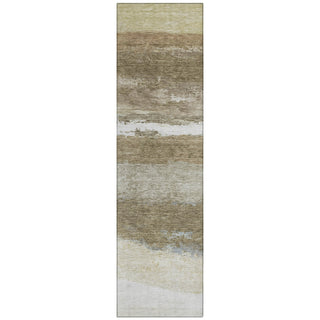 Piper Looms Chantille Stripes ACN2169 Khaki Machine Washable Area Rug Runner Main Image