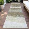 Piper Looms Chantille Stripes ACN2169 Khaki Machine Washable Area Rug Runner Outdoor Lifestyle Image Feature