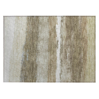 Piper Looms Chantille Stripes ACN2169 Khaki Machine Washable Area Rug Scatter Main Image