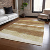 Piper Looms Chantille Stripes ACN2169 Paprika Machine Washable Area Rug Lifestyle Image Feature