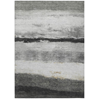 Piper Looms Chantille Stripes ACN2169 Pewter Machine Washable Area Rug main image