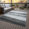 Piper Looms Chantille Stripes ACN2169 Pewter Machine Washable Area Rug Outdoor Lifestyle Image Feature