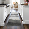 Piper Looms Chantille Stripes ACN2169 Pewter Machine Washable Area Rug Runner Lifestyle Image Feature