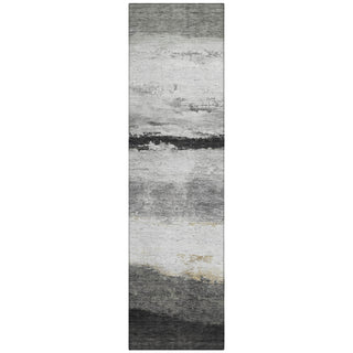 Piper Looms Chantille Stripes ACN2169 Pewter Machine Washable Area Rug Runner Main Image