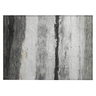 Piper Looms Chantille Stripes ACN2169 Pewter Machine Washable Area Rug Scatter Main Image