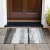 Piper Looms Chantille Stripes ACN2169 Pewter Machine Washable Area Rug Scatter Outdoor Lifestyle Image Feature