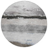 Piper Looms Chantille Stripes ACN2169 Taupe Machine Washable Area Rug Round Main Image