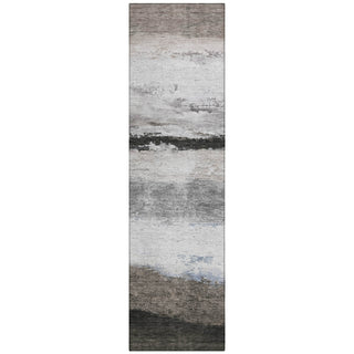 Piper Looms Chantille Stripes ACN2169 Taupe Machine Washable Area Rug Runner Main Image