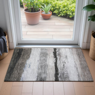 Piper Looms Chantille Stripes ACN2169 Taupe Machine Washable Area Rug Scatter Lifestyle Image Feature