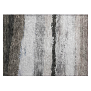Piper Looms Chantille Stripes ACN2169 Taupe Machine Washable Area Rug Scatter Main Image