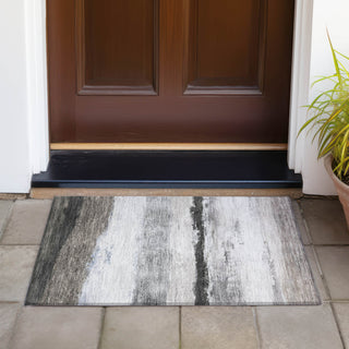 Piper Looms Chantille Stripes ACN2169 Taupe Machine Washable Area Rug Scatter Outdoor Lifestyle Image Feature