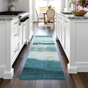 Piper Looms Chantille Stripes ACN2169 Teal Machine Washable Area Rug Runner Lifestyle Image Feature