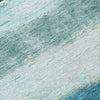 Piper Looms Chantille Stripes ACN2169 Teal Machine Washable Area Rug Swatch Image