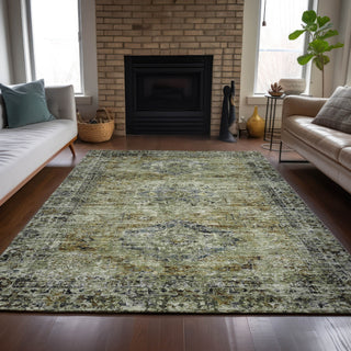 Piper Looms Chantille Global ACN2170 Aloe Machine Washable Area Rug Lifestyle Image Feature