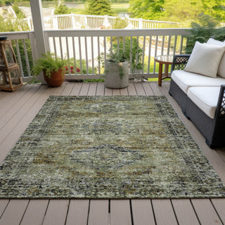 Piper Looms Chantille Global ACN2170 Aloe Machine Washable Area Rug Outdoor Lifestyle Image Feature