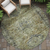 Piper Looms Chantille Global ACN2170 Aloe Machine Washable Area Rug Round Outdoor Lifestyle Image Feature