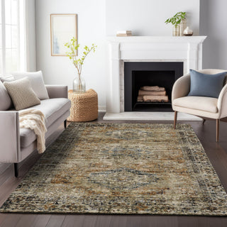 Piper Looms Chantille Global ACN2170 Copper Machine Washable Area Rug Lifestyle Image Feature