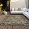 Piper Looms Chantille Global ACN2170 Copper Machine Washable Area Rug Outdoor Lifestyle Image Feature