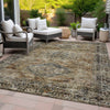 Piper Looms Chantille Global ACN2170 Copper Machine Washable Area Rug Outdoor Lifestyle Image Feature