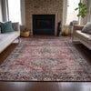 Piper Looms Chantille Global ACN2170 Pink Machine Washable Area Rug Lifestyle Image Feature