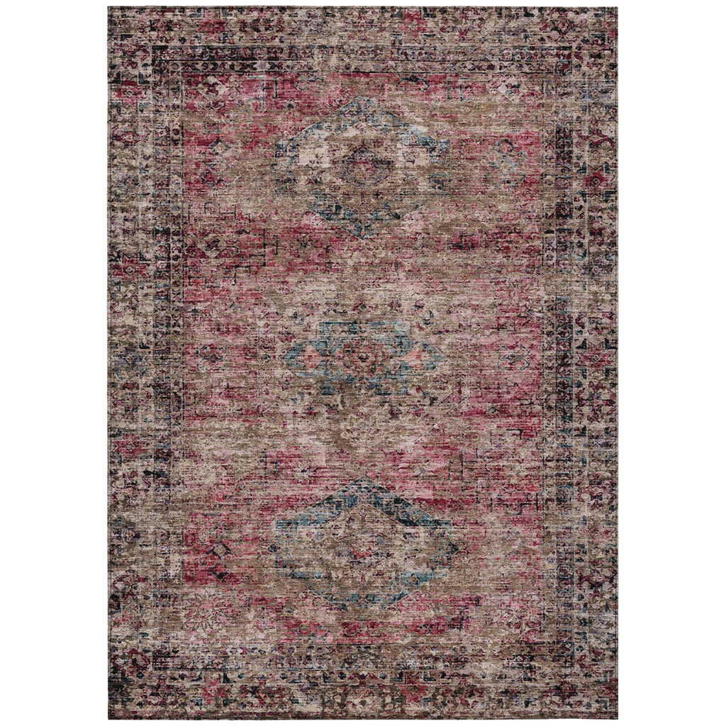 Piper Looms Chantille Global ACN2170 Pink Machine Washable Area Rug main image
