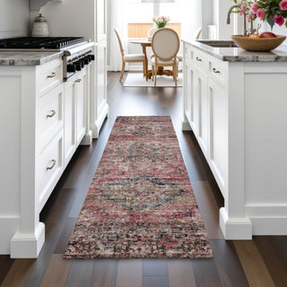 Piper Looms Chantille Global ACN2170 Pink Machine Washable Area Rug Runner Lifestyle Image Feature