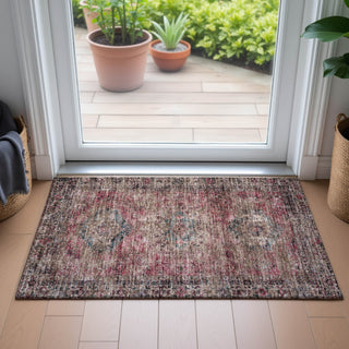 Piper Looms Chantille Global ACN2170 Pink Machine Washable Area Rug Scatter Lifestyle Image Feature