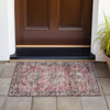 Piper Looms Chantille Global ACN2170 Pink Machine Washable Area Rug Scatter Outdoor Lifestyle Image Feature