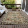 Piper Looms Chantille Global ACN2170 Terracotta Machine Washable Area Rug Outdoor Lifestyle Image Feature