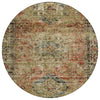 Piper Looms Chantille Global ACN2170 Terracotta Machine Washable Area Rug Round Main Image