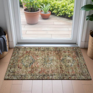 Piper Looms Chantille Global ACN2170 Terracotta Machine Washable Area Rug Scatter Lifestyle Image Feature