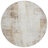 Piper Looms Chantille Modern ACN2171 Beige Machine Washable Area Rug Round Main Image