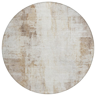 Piper Looms Chantille Modern ACN2171 Beige Machine Washable Area Rug Round Main Image