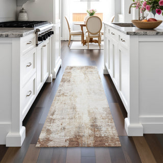 Piper Looms Chantille Modern ACN2171 Beige Machine Washable Area Rug Runner Lifestyle Image Feature