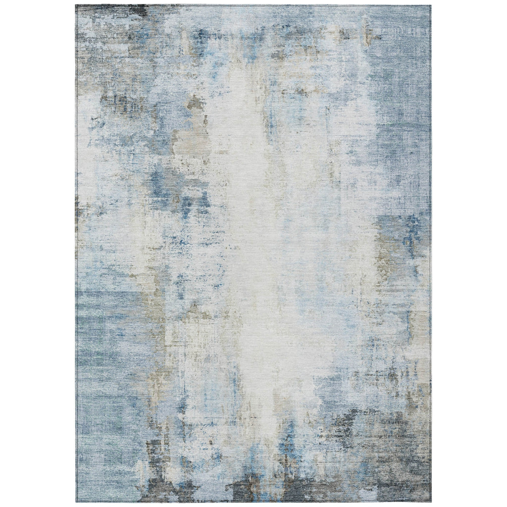 Piper Looms Chantille Modern ACN2171 Blue Machine Washable Area Rug main image
