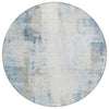 Piper Looms Chantille Modern ACN2171 Blue Machine Washable Area Rug Round Main Image